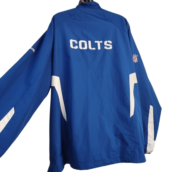 NFL Reebok Indianapolis Colts Men's Pullover Windbreaker Jacket Size XL - Picture 2 of 10